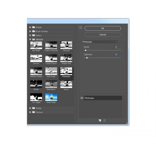 آموزش ایجاد افکت اسکچ معماری در فتوشاپ